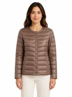 UNIQLO Ultra Light Down Jacket | Metallic Taupe / Brown | Size S